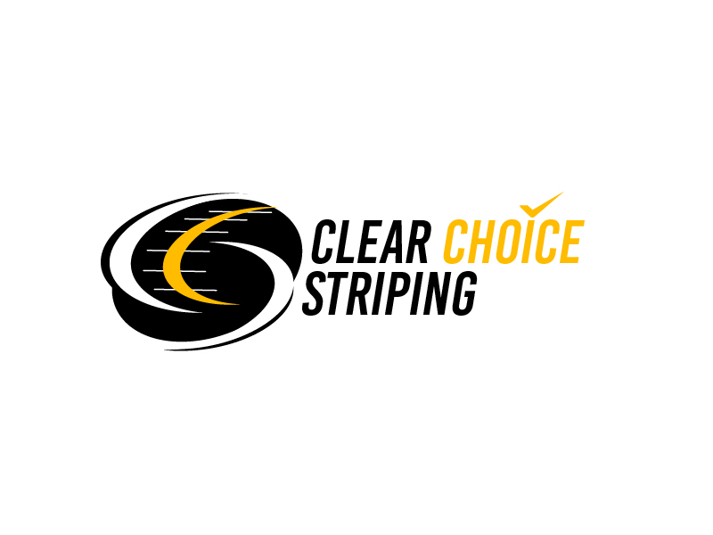 Clear Choice Striping logo design by kreativek