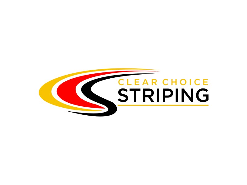 Clear Choice Striping logo design by Artomoro