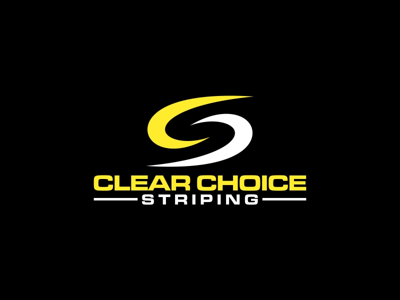 Clear Choice Striping logo design by zeta