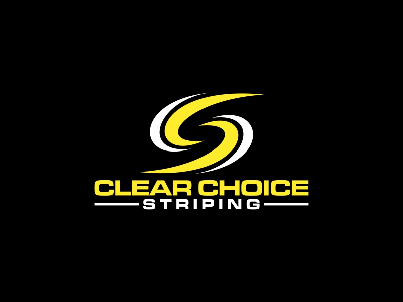 Clear Choice Striping logo design by zeta