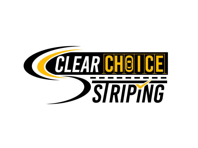 Clear Choice Striping logo design by kreativek