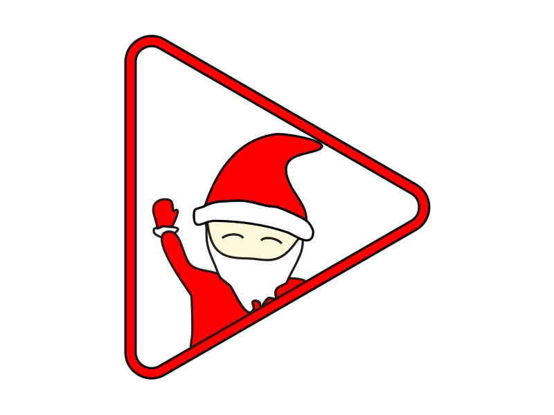 Santa Video Greetings Logo Design