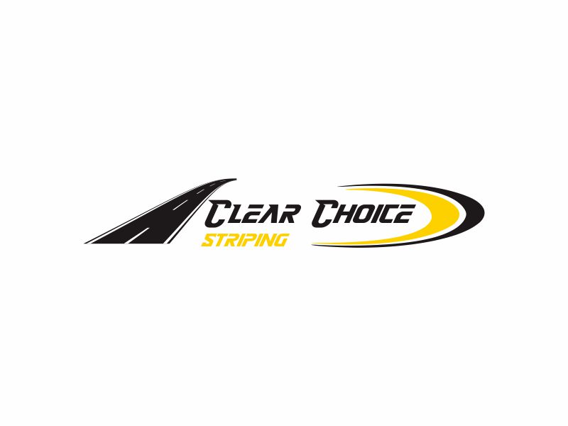 Clear Choice Striping logo design by kanal