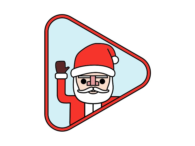 Santa Video Greetings logo design by Valiant