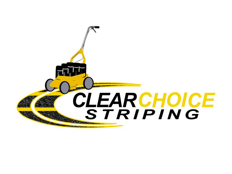 Clear Choice Striping logo design by Day2DayDesigns