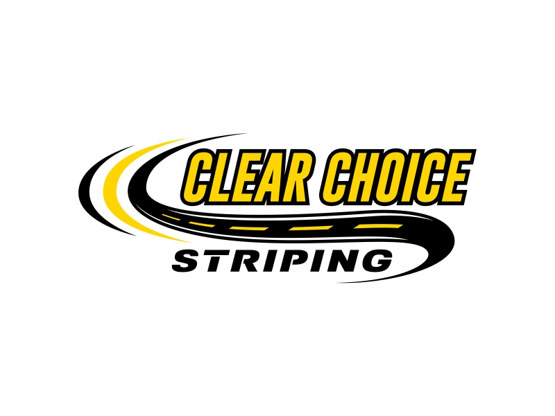 Clear Choice Striping logo design by Mbezz