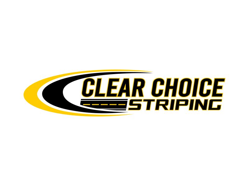 Clear Choice Striping logo design by Dhieko