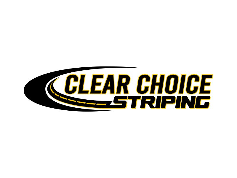 Clear Choice Striping logo design by Dhieko