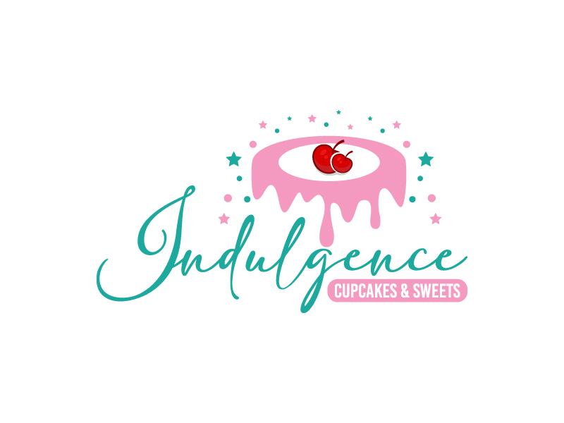 Indulgence Cupcakes & Sweets logo design by MonkDesign