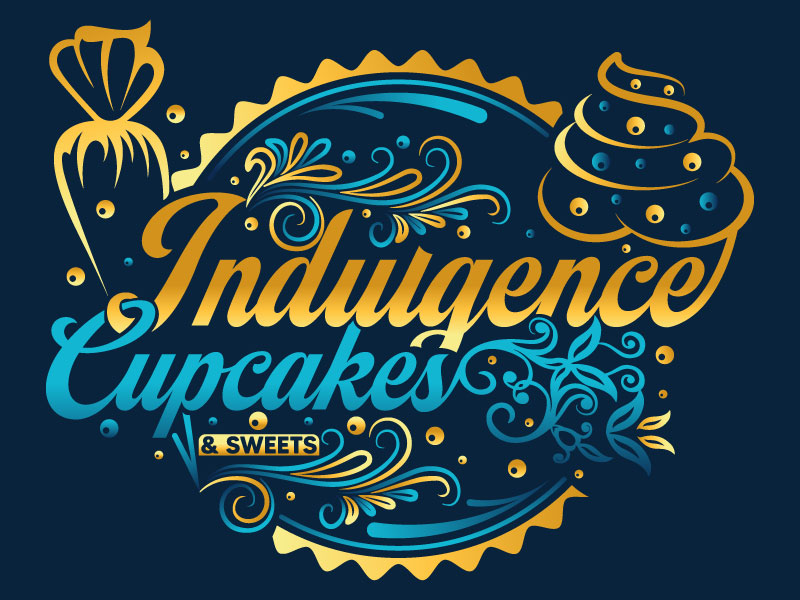 Indulgence Cupcakes & Sweets logo design by Gilate