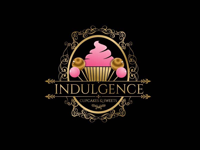 Indulgence Cupcakes & Sweets logo design by Koushik