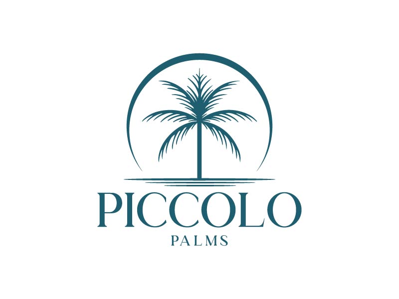 Piccolo Palms logo design by arifrijalbiasa