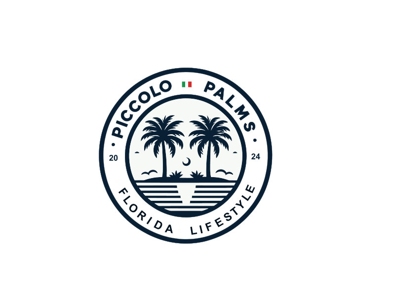 Piccolo Palms logo design by mjmdesigns