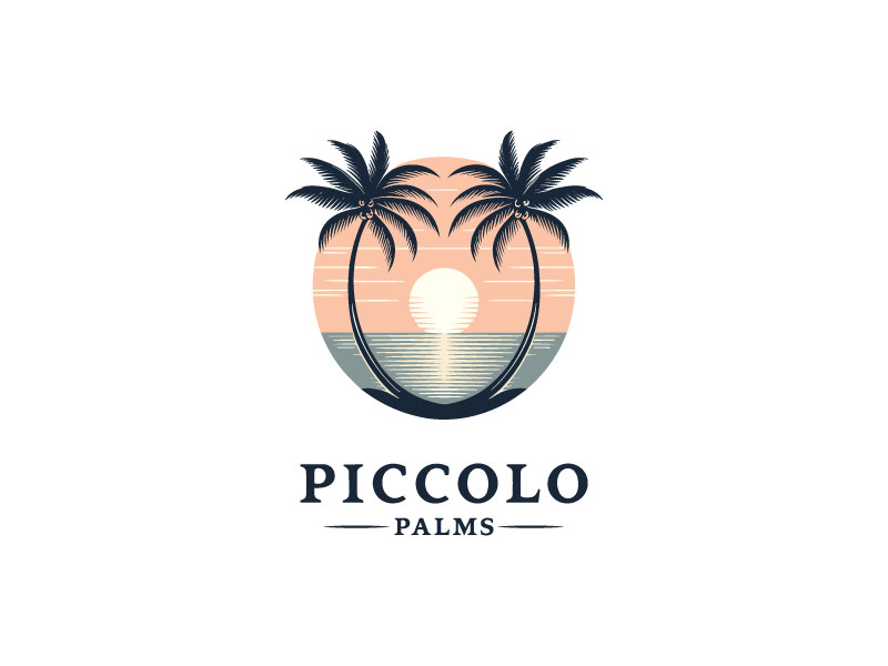 Piccolo Palms logo design by Ebad uddin