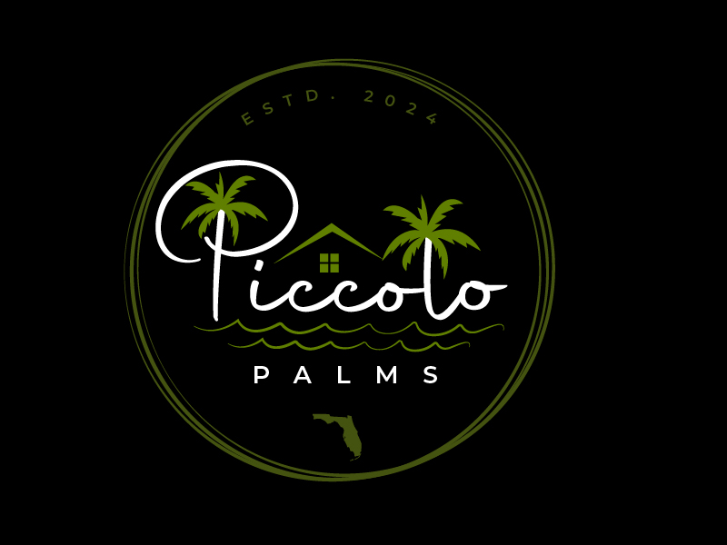 Piccolo Palms logo design by kreativek