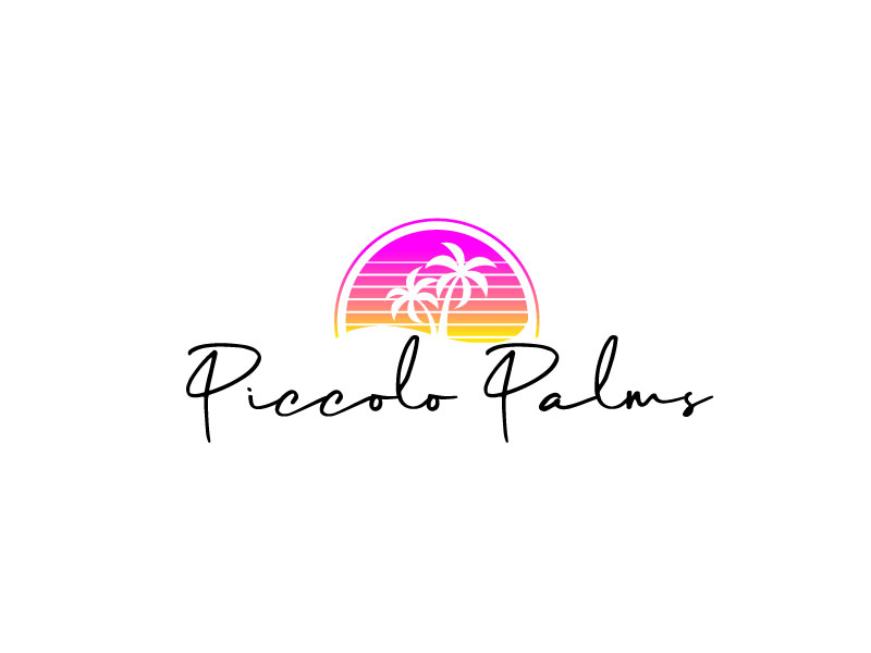 Piccolo Palms logo design by bezalel