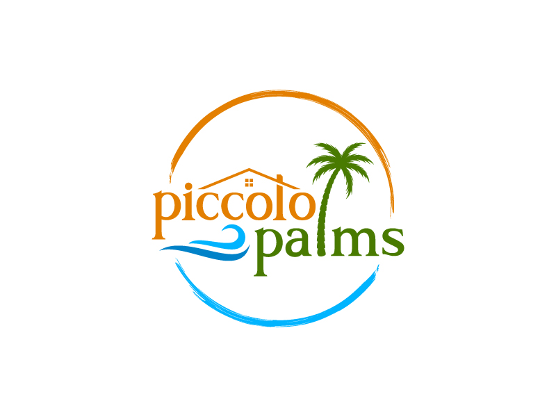 Piccolo Palms logo design by sakarep