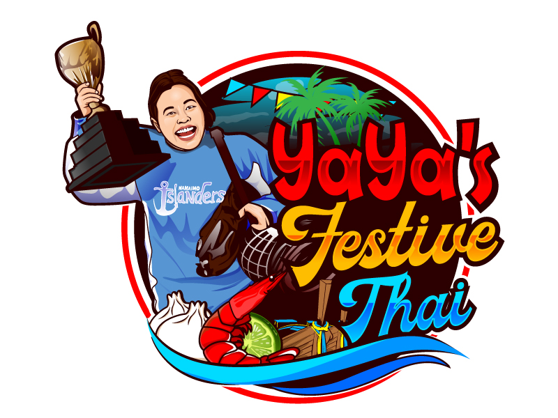 YaYa's Festive Thai logo design by Suparna
