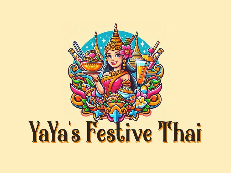 YaYa's Festive Thai logo design by Gwerth