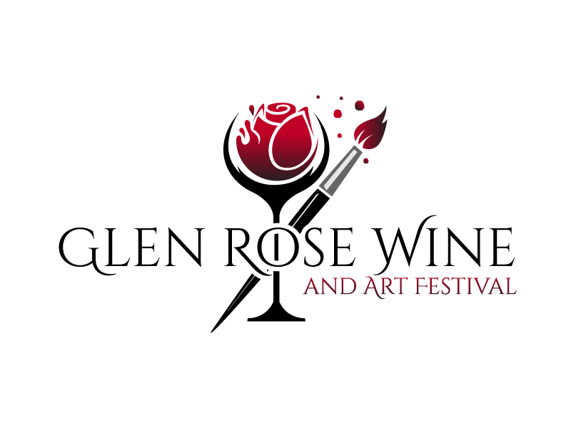 Glen Rose Wine and Art Festival logo design by Krold IT Solutions Pvt Ltd