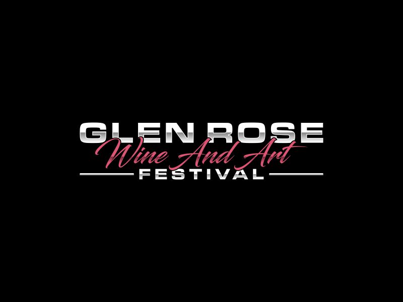 Glen Rose Wine and Art Festival logo design by ora_creative