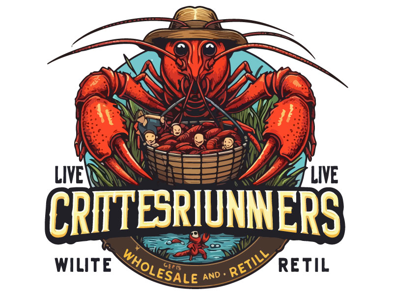 Critterrunners - Live Crawfish wholesale and retail logo design by Rahul Biswas