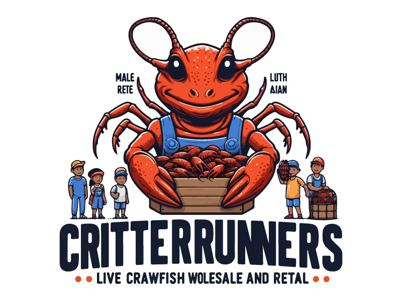 Critterrunners - Live Crawfish wholesale and retail logo design by Rahul Biswas