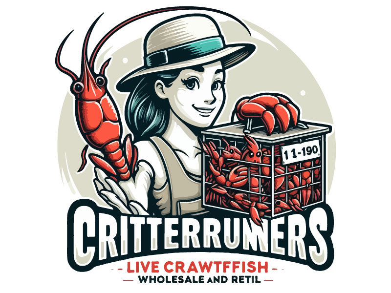 Critterrunners - Live Crawfish wholesale and retail logo design by Rahul Biswas