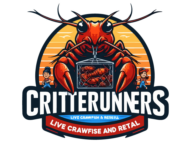 Critterrunners - Live Crawfish wholesale and retail logo design by Rahul Biswas