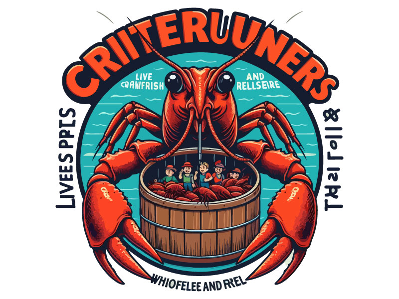 Critterrunners - Live Crawfish wholesale and retail logo design by Rahul Biswas