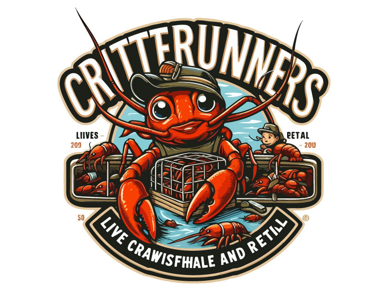 Critterrunners - Live Crawfish wholesale and retail logo design by Rahul Biswas