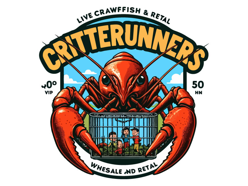 Critterrunners - Live Crawfish wholesale and retail logo design by Rahul Biswas