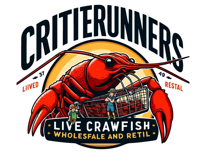 Critterrunners - Live Crawfish wholesale and retail logo design by Rahul Biswas