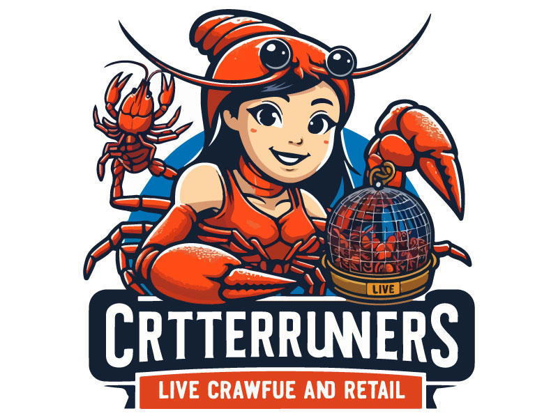 Critterrunners - Live Crawfish wholesale and retail logo design by Rahul Biswas