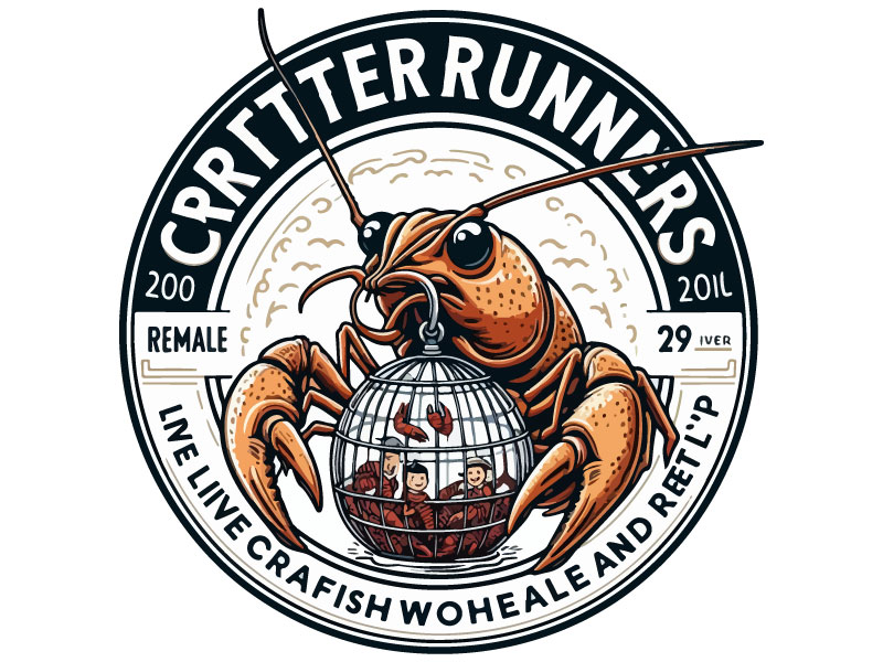 Critterrunners - Live Crawfish wholesale and retail logo design by Rahul Biswas