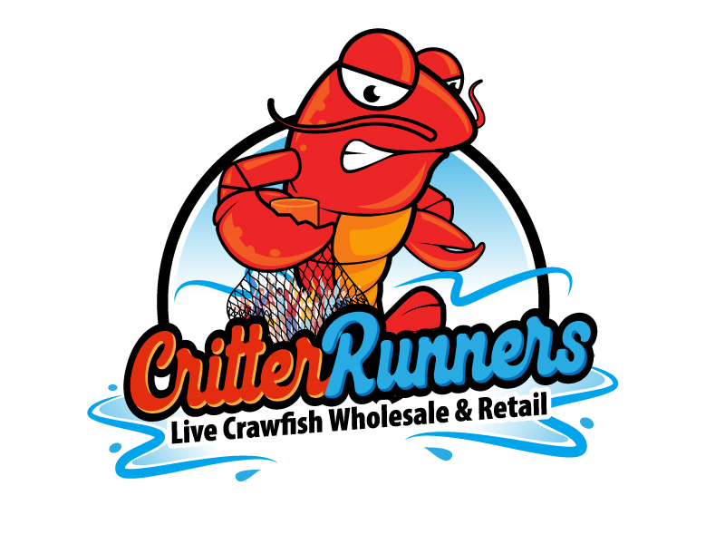 Critterrunners - Live Crawfish wholesale and retail logo design by jaize