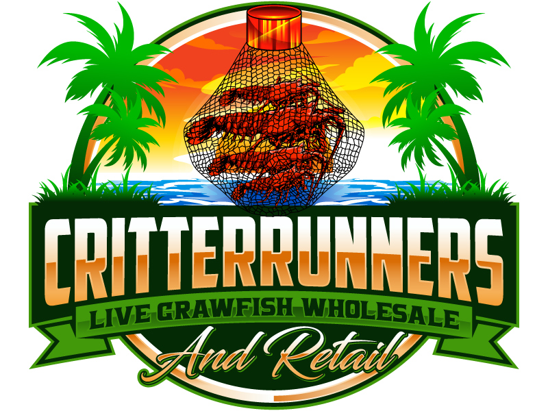 Critterrunners - Live Crawfish wholesale and retail logo design by Gilate