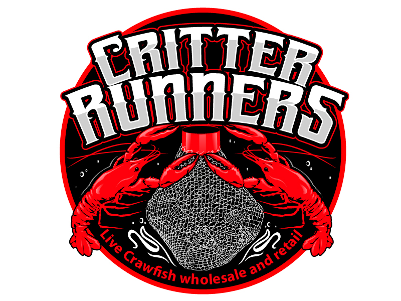 Critterrunners - Live Crawfish wholesale and retail logo design by logofighter