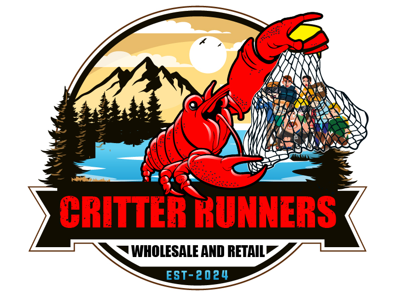 Critterrunners - Live Crawfish wholesale and retail logo design by grea8design