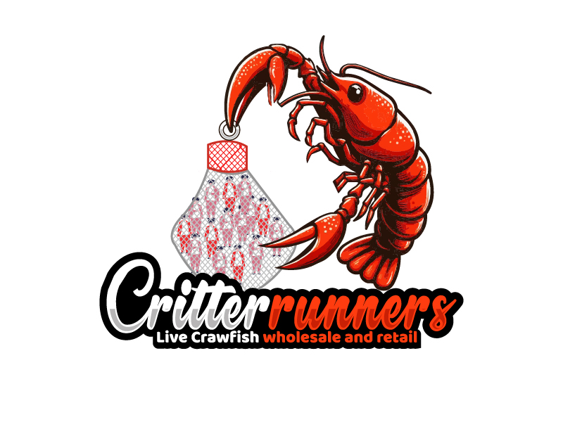 Critterrunners - Live Crawfish wholesale and retail logo design by czars