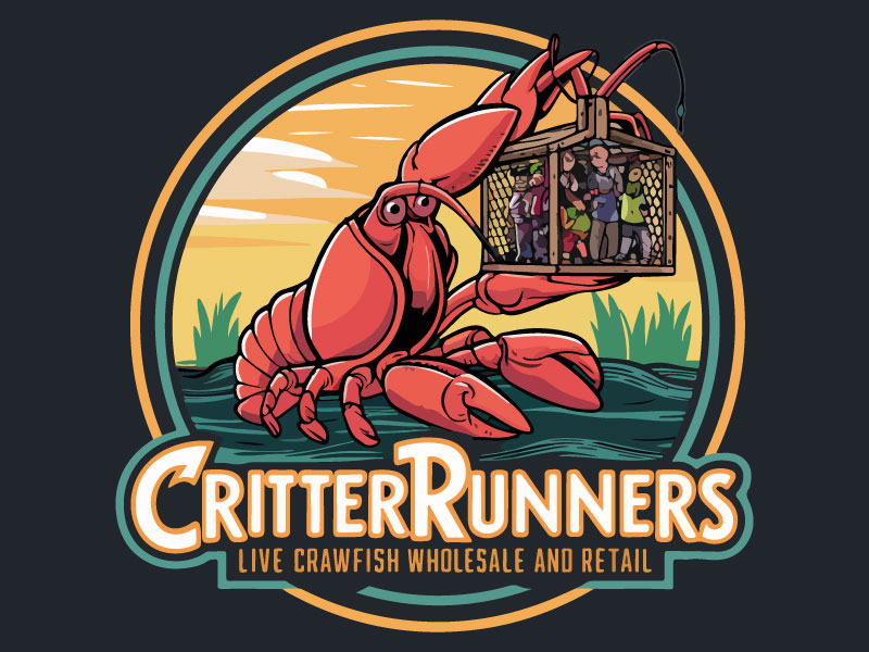 Critterrunners - Live Crawfish wholesale and retail logo design by Rahul Biswas