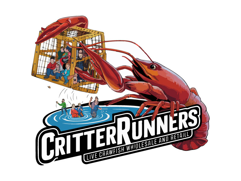 Critterrunners - Live Crawfish wholesale and retail logo design by Rahul Biswas