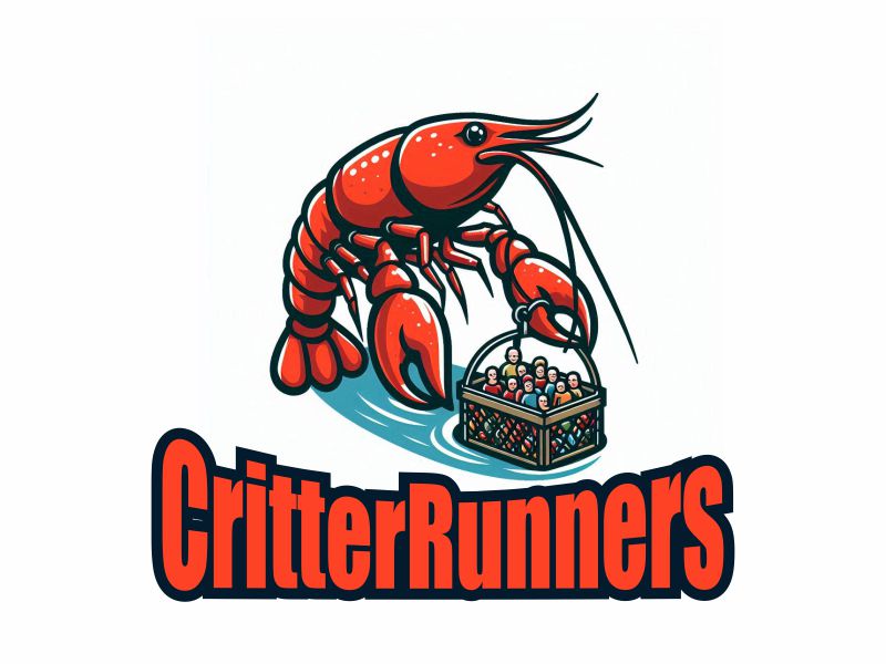 Critterrunners - Live Crawfish wholesale and retail logo design by giphone