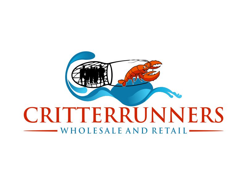 Critterrunners - Live Crawfish wholesale and retail logo design by Lewung