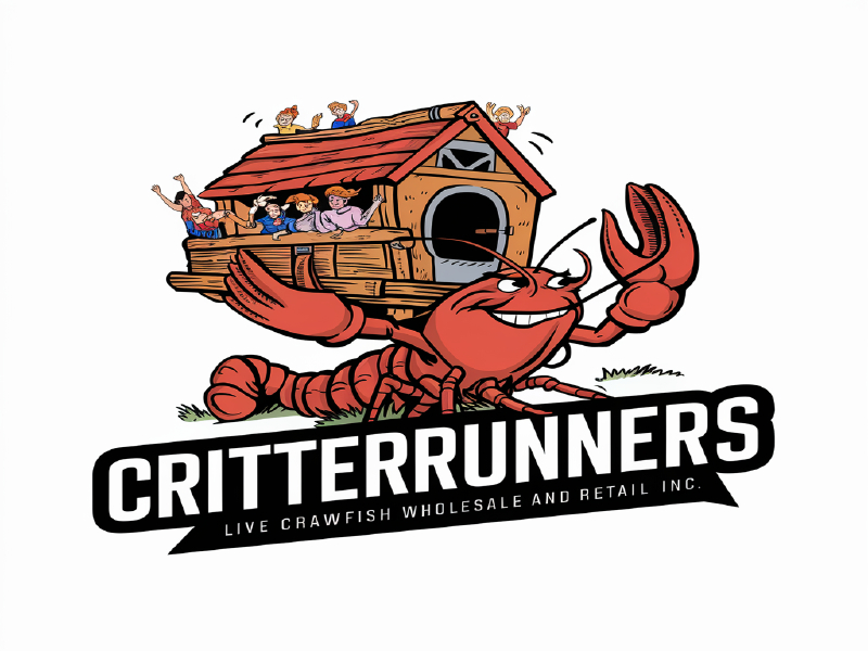 Critterrunners - Live Crawfish wholesale and retail logo design by salim