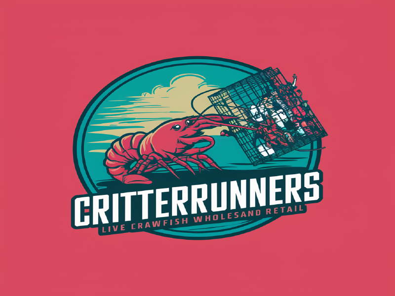 Critterrunners - Live Crawfish wholesale and retail logo design by salim