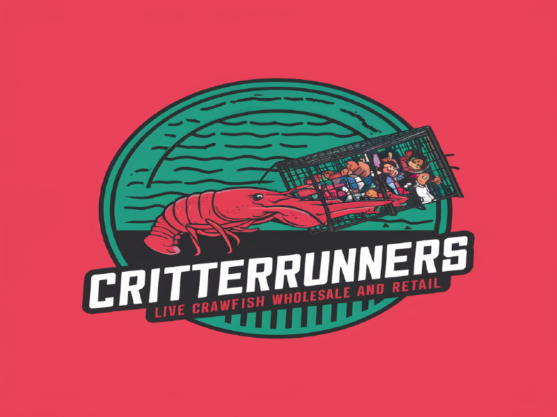 Critterrunners - Live Crawfish wholesale and retail logo design by salim