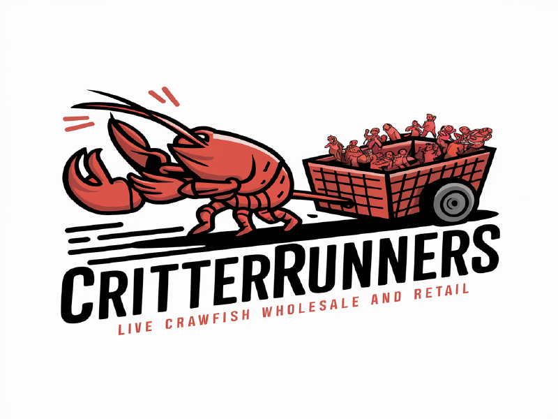 Critterrunners - Live Crawfish wholesale and retail logo design by salim