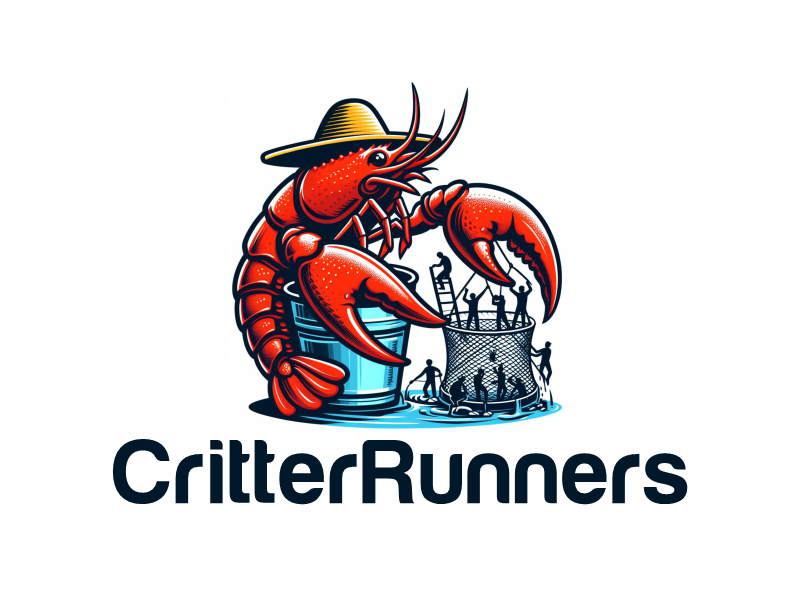 Critterrunners - Live Crawfish wholesale and retail logo design by Gwerth