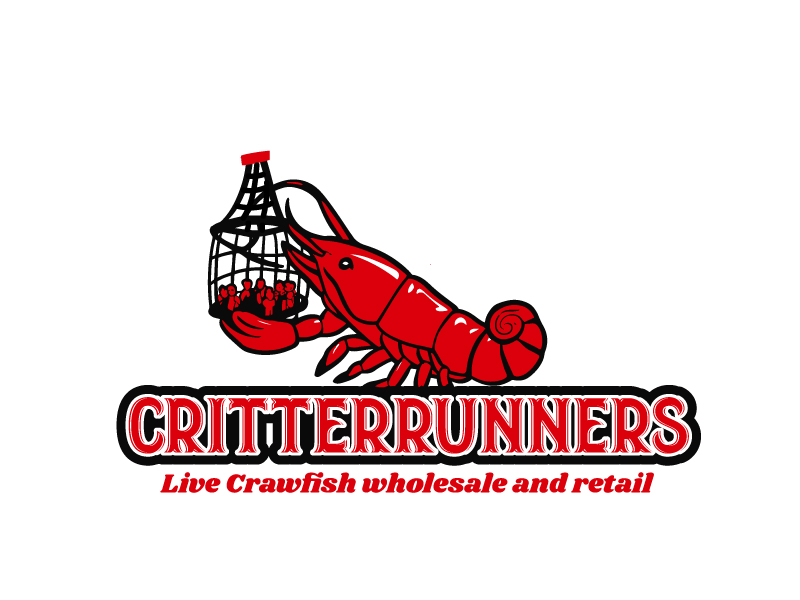 Critterrunners - Live Crawfish wholesale and retail logo design by oskar